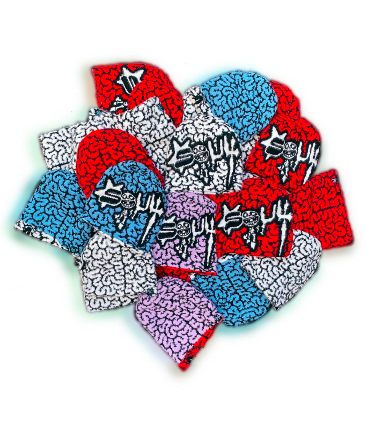 Reversable Mohair Brain Beannie